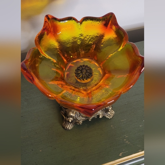 Vintage glass compote - Picture 2 of 4